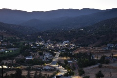 Βραδινή άποψη του χωριού προς τα βόρεια. Ιούλιος 2022