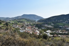 Θέα του χωριού προς τα νότια. Φεβρουάριος 2023