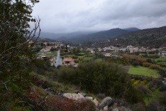 Θέα του χωριού προς τα βόρεια. Φεβρουάριος 2022