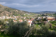 Θέα του χωριού προς τα ανατολικά. Μάρτιος 2022